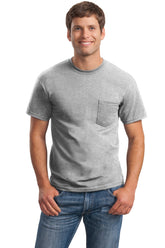 Gildan  - Ultra Cotton  100% US Cotton T-Shirt with Pocket.  2300